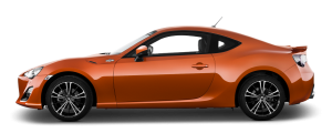 Orange Toyota GT86 PNG image, free car image-1942